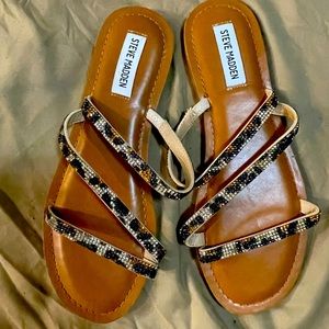 Steve Madden sparkly leopard sandal size 9